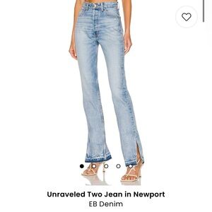 EB Denim Unraveled Two Piece Jeans in Newport